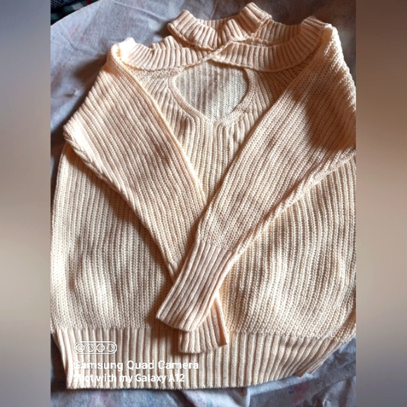 Free People Open Shoulder Sweater - Picture 2 of 9